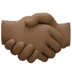 🤝🏿 handshake: dark skin tone display on Facebook